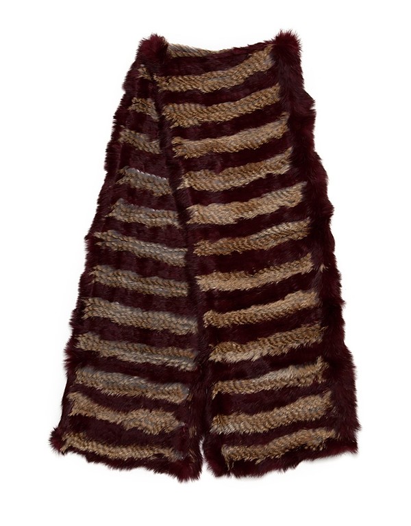 C/Fan Waldo Scarf, Blood Red/Tan C/Fan Waldo Scarf, Blood Red/Tan