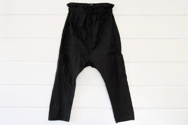 pietsie Fez Trouser in Black Cotton Voile pietsie Fez Trouser in Black Cotton Voile