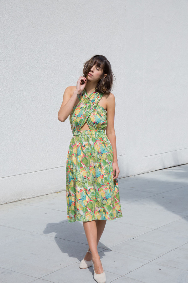Rachel Antonoff Samantha Wrap Halter Dress Rachel Antonoff Samantha Wrap Halter Dress