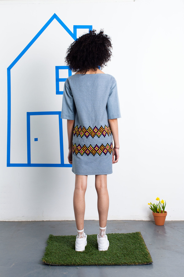 Harare Embroidered Denim Dress Harare Embroidered Denim Dress