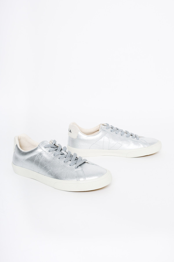 VEJA Esplar Low Top Sneaker In Silver Pierre VEJA Esplar Low Top Sneaker In Silver Pierre