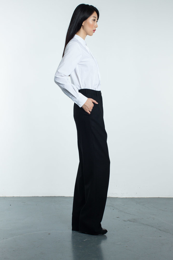 Tia Cibani Classic Shirt With Asymmetric Extension Tia Cibani Classic Shirt With Asymmetric Extension