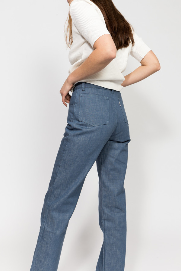 Maison Kitsune Colored Denim Bootcut Maison Kitsune Colored Denim Bootcut