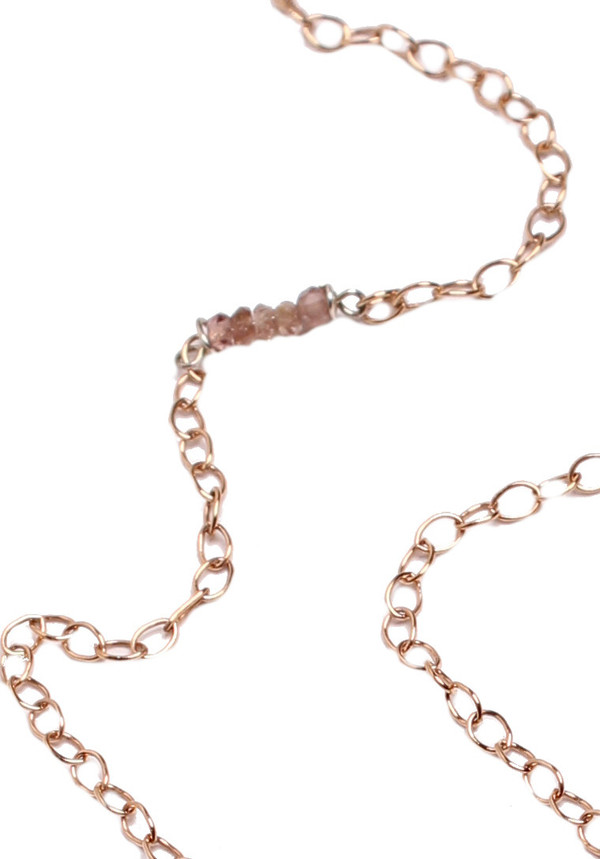 Sarah Dunn Rose Gold Chain with Silver Links Necklace Sarah Dunn Rose Gold Chain with Silver Links Necklace