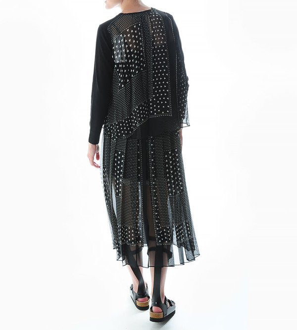 Sacai Luck Sweater with Heart-Printed Back Sacai Luck Sweater with Heart-Printed Back