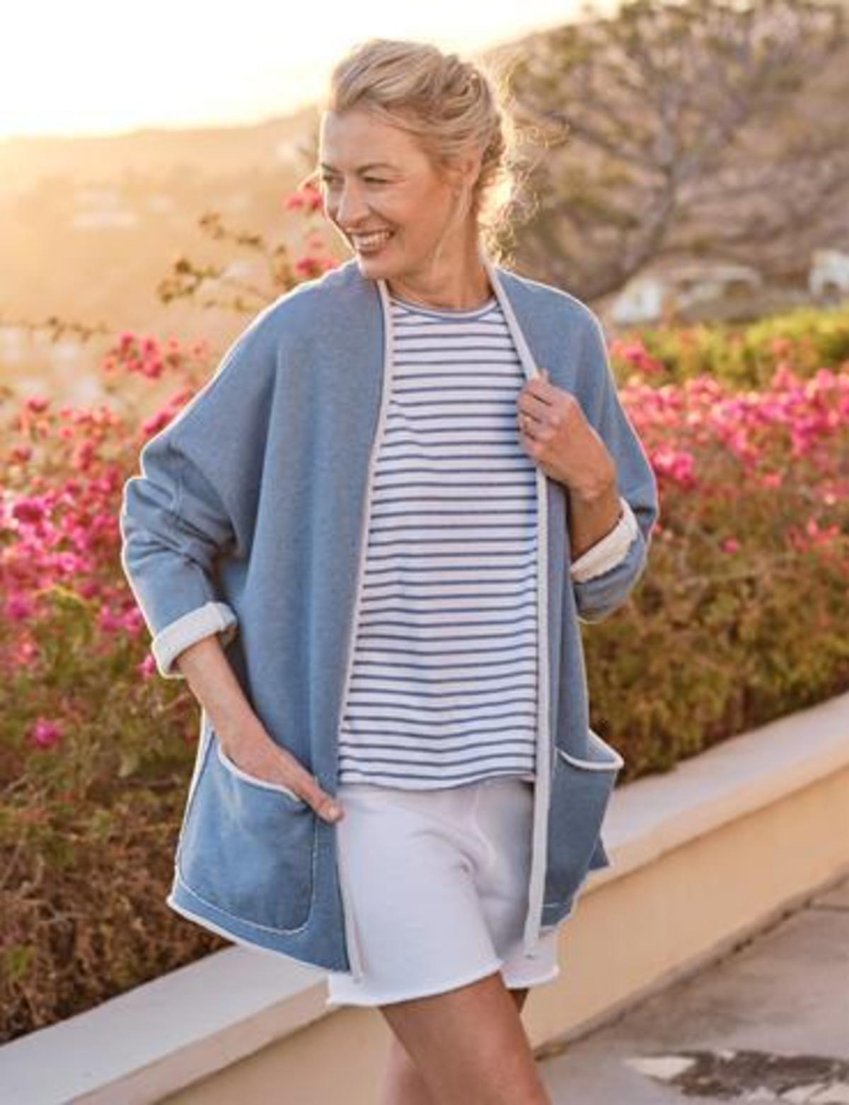 Frank \u0026 Eileen Beach Cardigan - Navy 