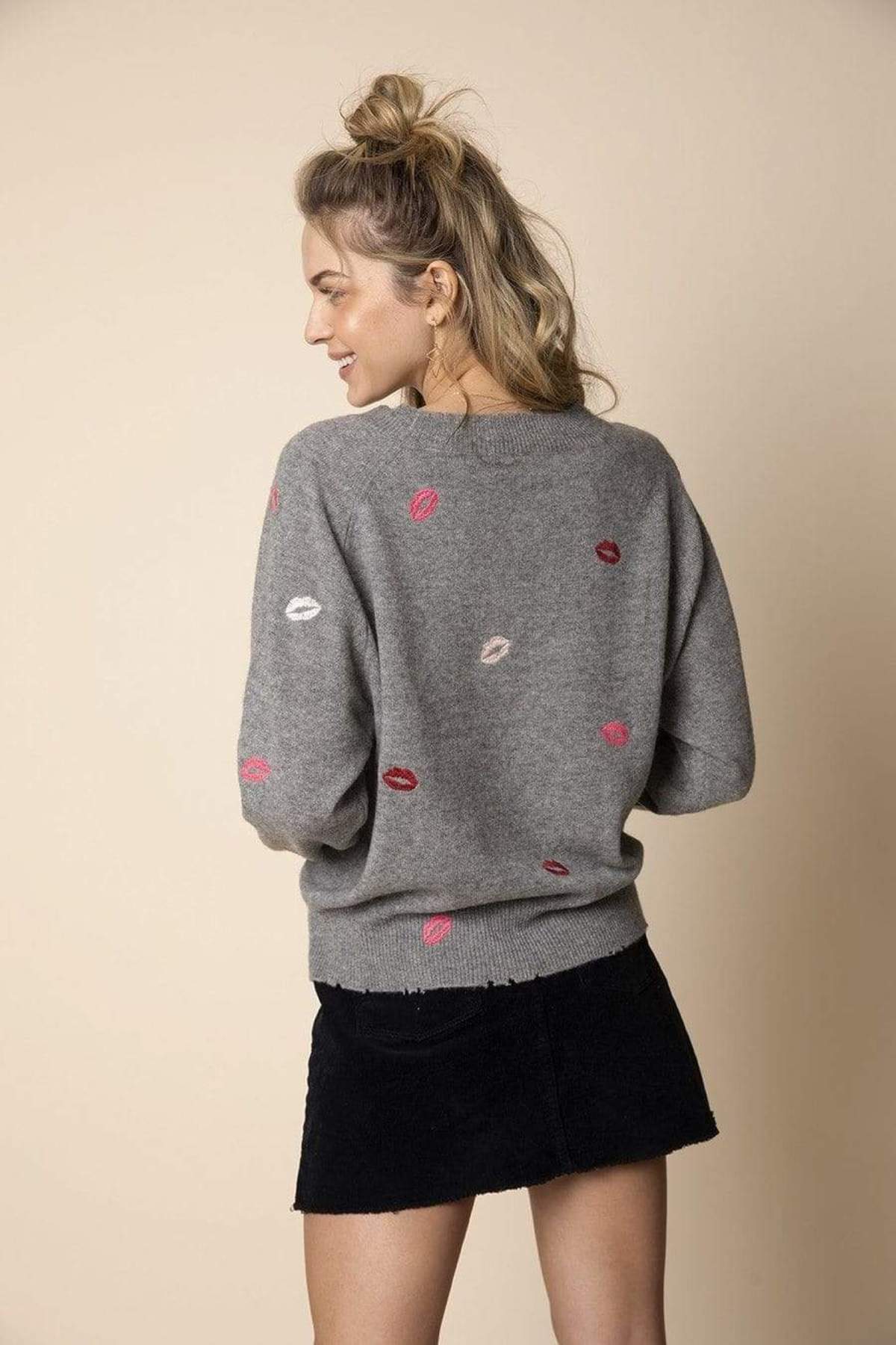 27 Miles Malibu Giulla Embroidered Lips 