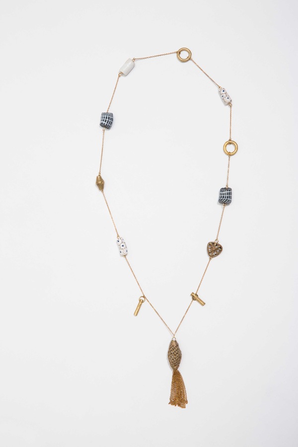 Osei-Duro Bead & Chain Necklace Osei-Duro Bead & Chain Necklace