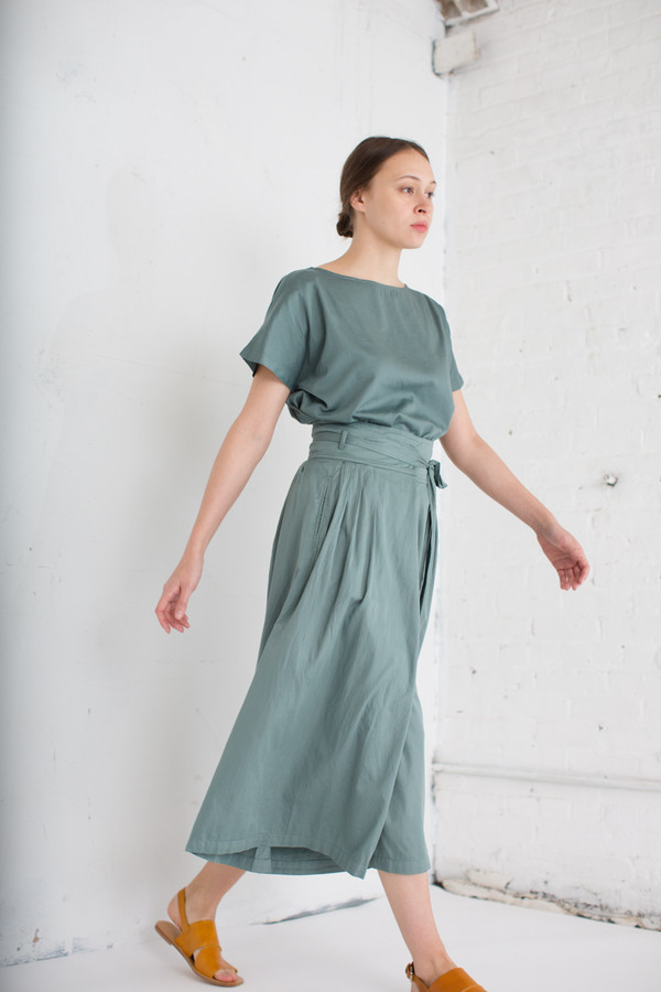 Black Crane Origami Culotte in Dark Forest Black Crane Origami Culotte in Dark Forest
