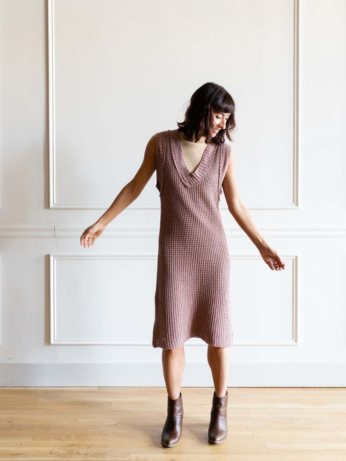 By Together Knit Sweater Dress - Dusty 