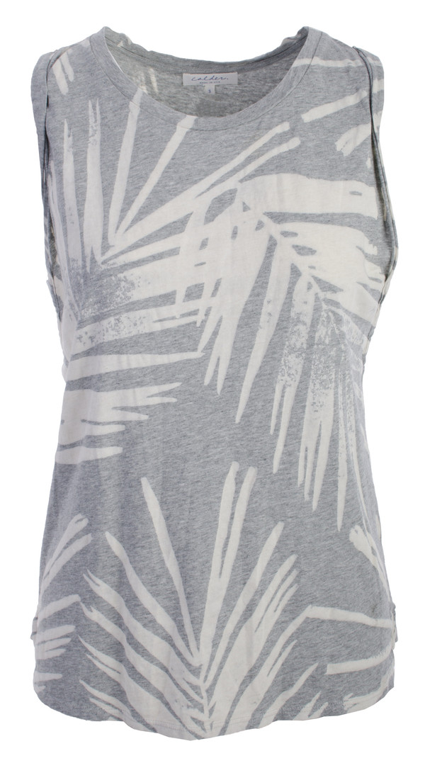 Calder Louise Tank Palm Print Calder Louise Tank Palm Print