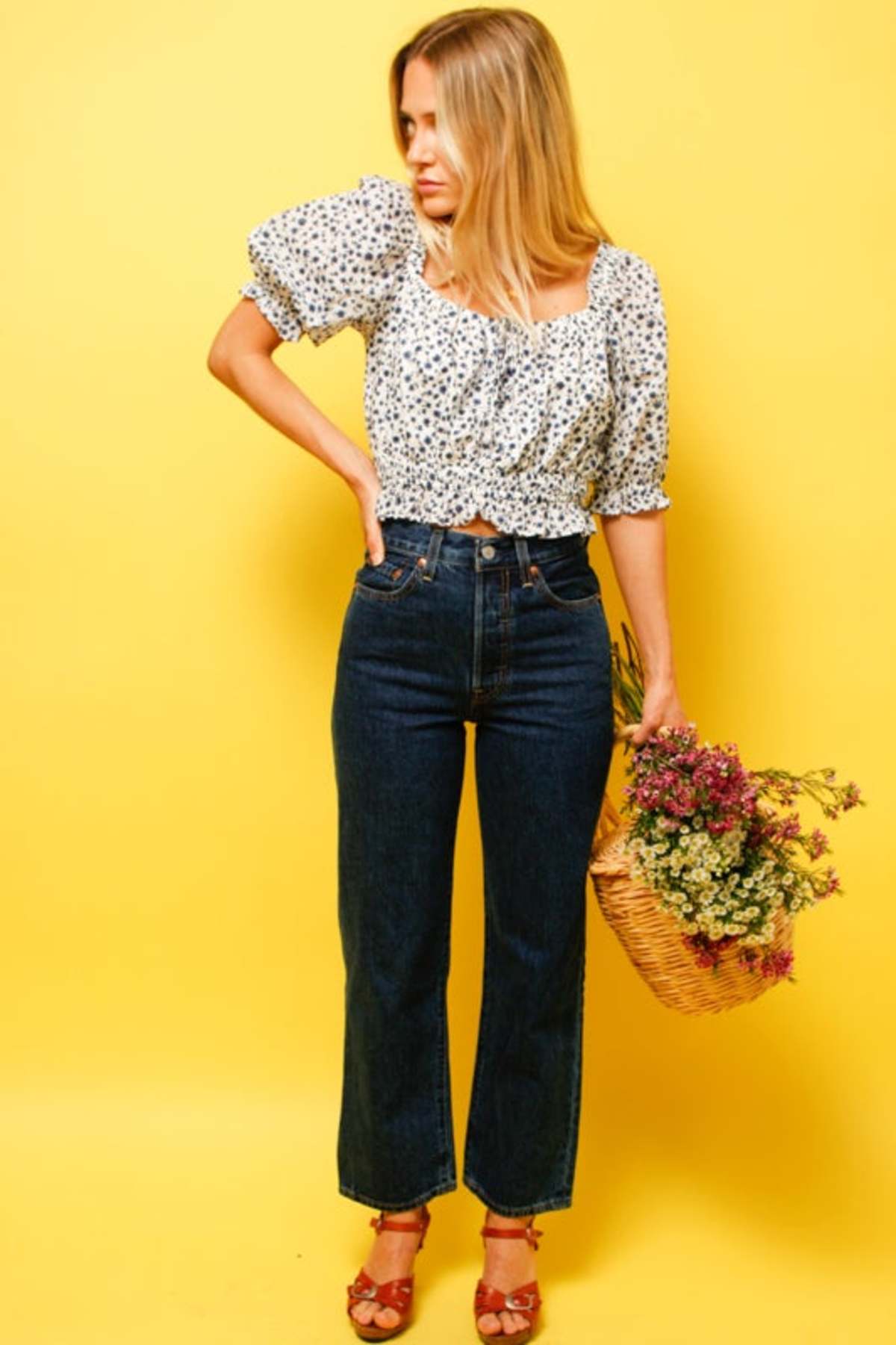 LEVIS RIBCAGE STRAIGHT ANKLE DENIM 