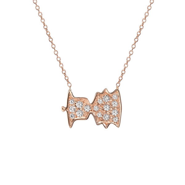 Shahla Karimi 14K Gold Sounds Necklace No. 4 - "Bonjour, Paris!" - Audrey Hepburn Shahla Karimi 14K Gold Sounds Necklace No. 4 - "Bonjour, Paris!" - Audrey Hepburn