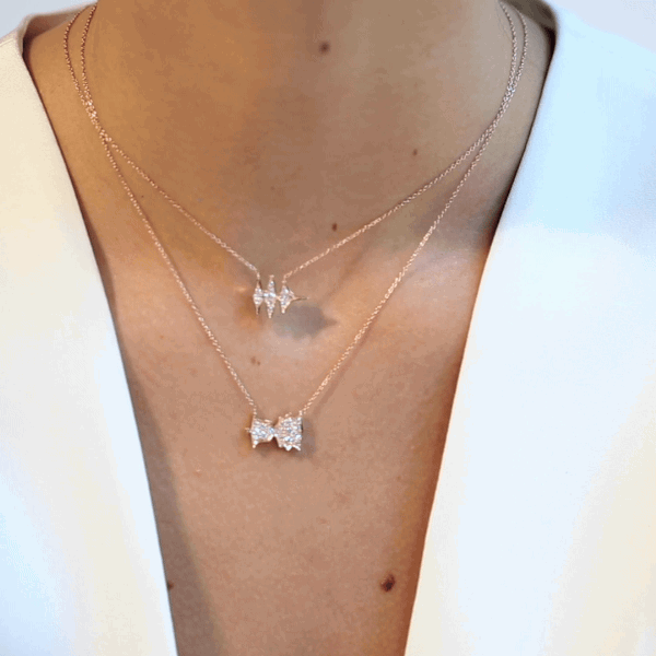 Shahla Karimi 14K Gold Sounds Necklace No. 4 - "Bonjour, Paris!" - Audrey Hepburn Shahla Karimi 14K Gold Sounds Necklace No. 4 - "Bonjour, Paris!" - Audrey Hepburn