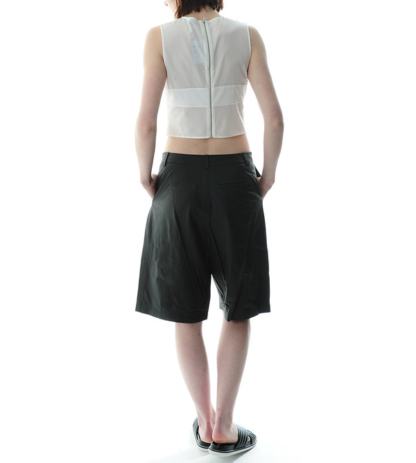 T By Alexander Wang Matte Lamb Wide Leg Shorts T By Alexander Wang Matte Lamb Wide Leg Shorts