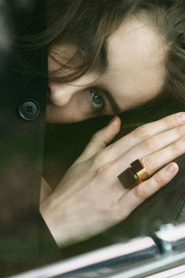 Ming Yu Wang Pixel Ring Onyx Ming Yu Wang Pixel Ring Onyx