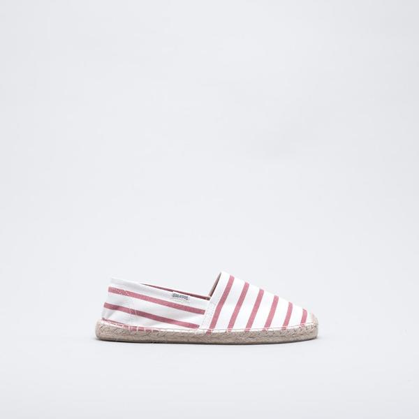 Soludos Original Stripe - White/Red Soludos Original Stripe - White/Red