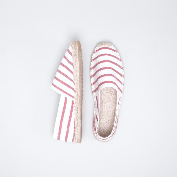 Soludos Original Stripe - White/Red Soludos Original Stripe - White/Red