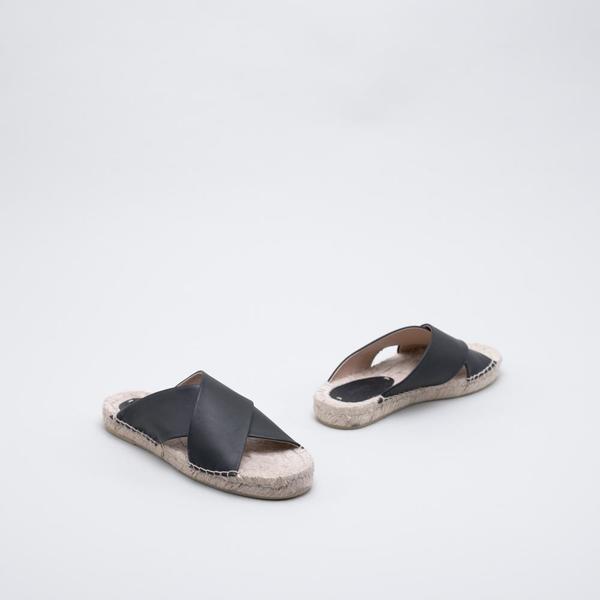 Soludos Criss Cross Platform - Black Soludos Criss Cross Platform - Black