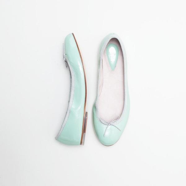 Bloch London Patent Ballerina - Seafoam Bloch London Patent Ballerina - Seafoam
