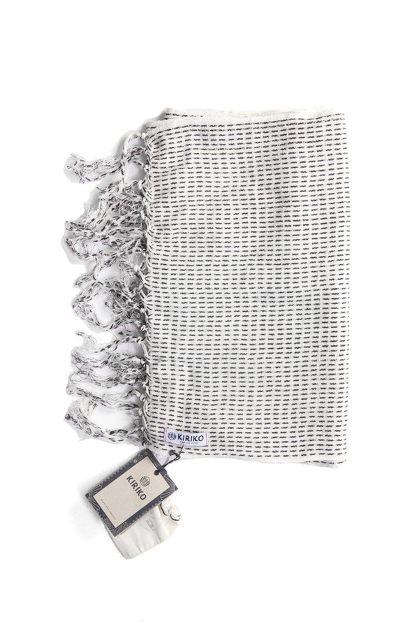 Kiriko Karu Ori White Dash Scarf Kiriko Karu Ori White Dash Scarf