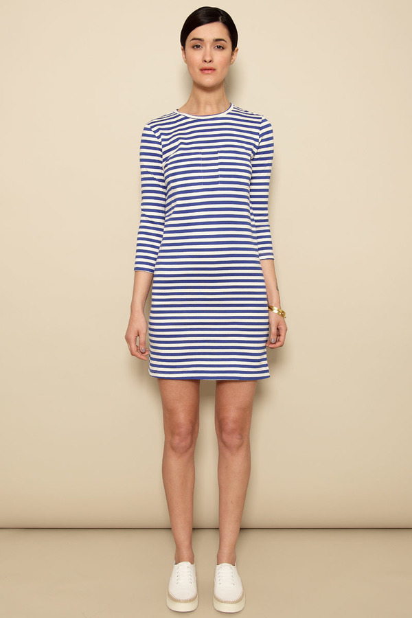 Litke Breton Stripe Two-Pocket Tee Dress Litke Breton Stripe Two-Pocket Tee Dress