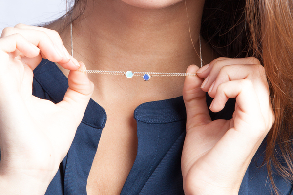Shahla Karimi Mini Honey Necklace with Lapis Shahla Karimi Mini Honey Necklace with Lapis