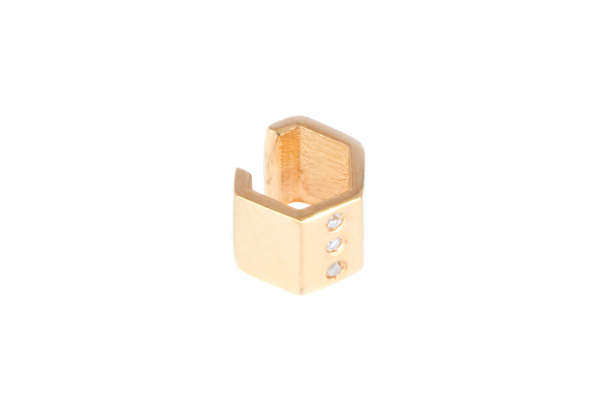 Shahla Karimi Honeycomb Ear Cuff with Diamonds Shahla Karimi Honeycomb Ear Cuff with Diamonds