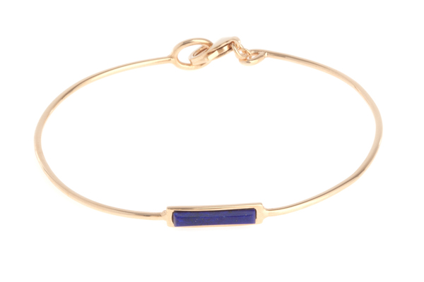 Shahla Karimi Bar Bangle with Lapis Shahla Karimi Bar Bangle with Lapis