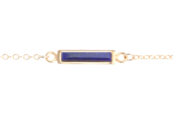 Shahla Karimi Bar Necklace with Lapis Shahla Karimi Bar Necklace with Lapis
