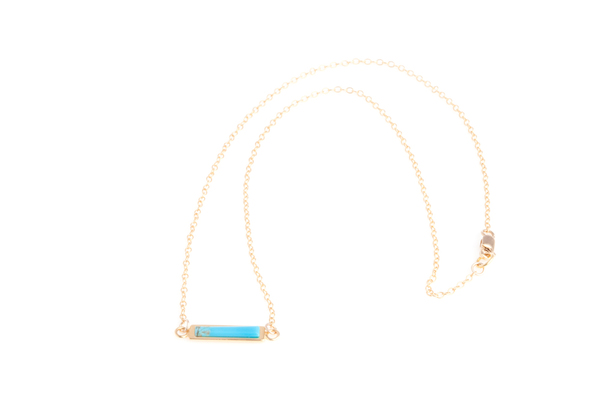 Shahla Karimi Bar Necklace with Turquoise Shahla Karimi Bar Necklace with Turquoise