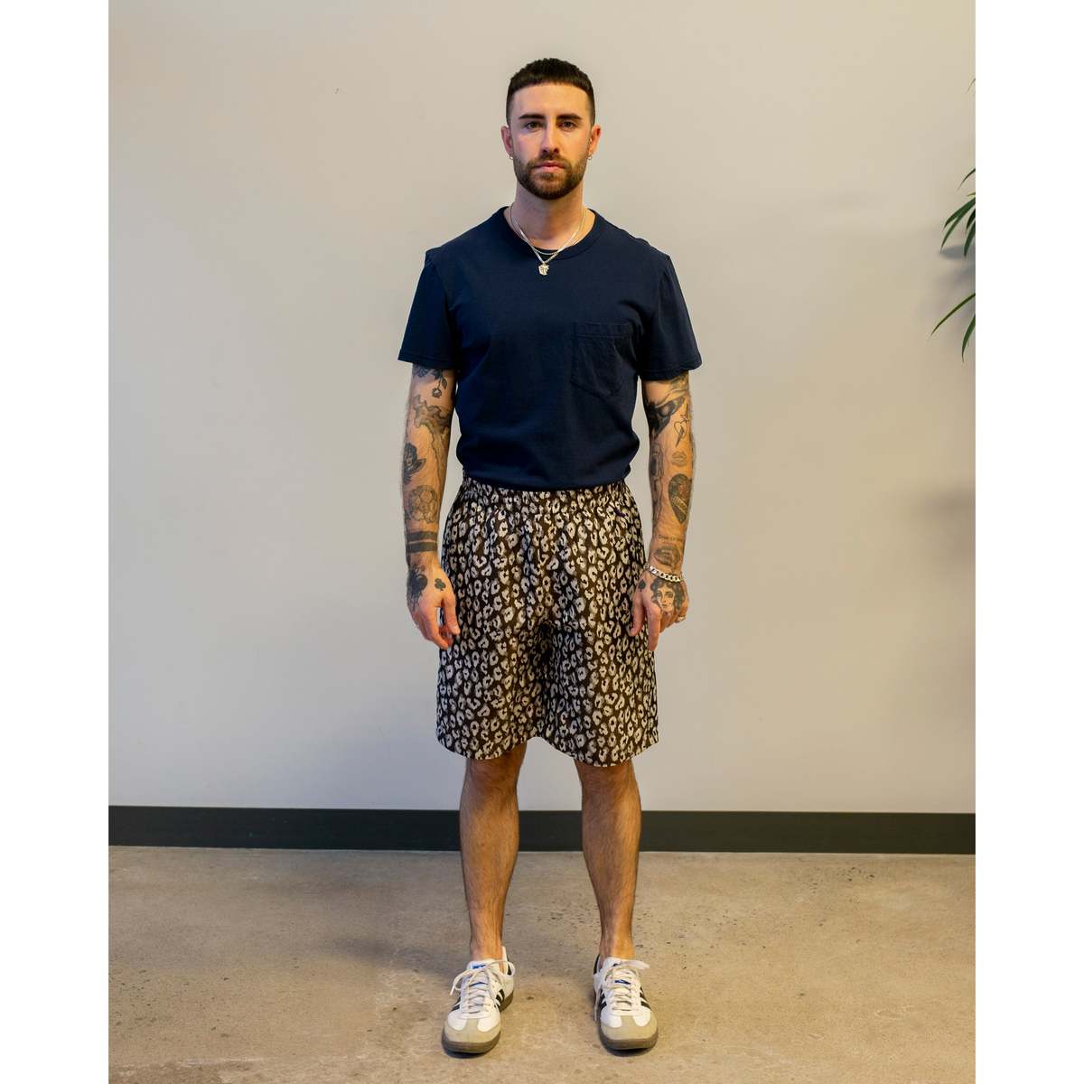 Needles Basketball Short - Leopard 