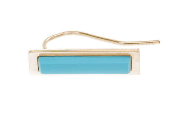 Shahla Karimi Bar Ear Crawler with Turquoise Shahla Karimi Bar Ear Crawler with Turquoise