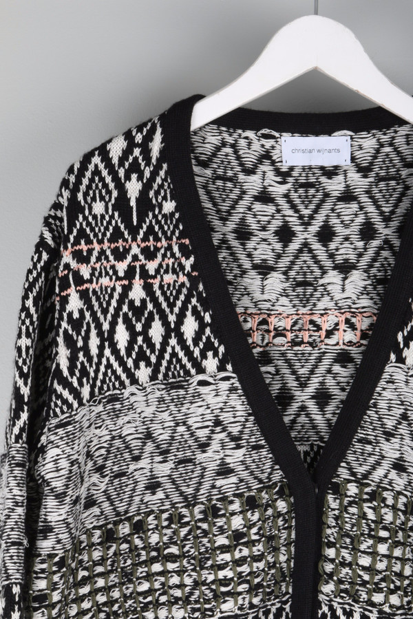 Christian Wijnants Kirs Carpet Black Cardi Christian Wijnants Kirs Carpet Black Cardi