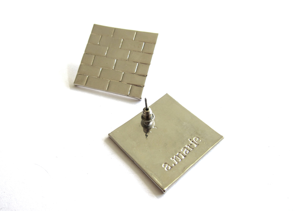 brick wall earrings brick wall earrings