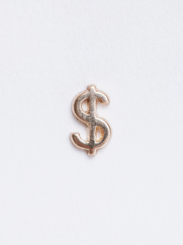 DOLLAR STUD / 14k DOLLAR STUD / 14k