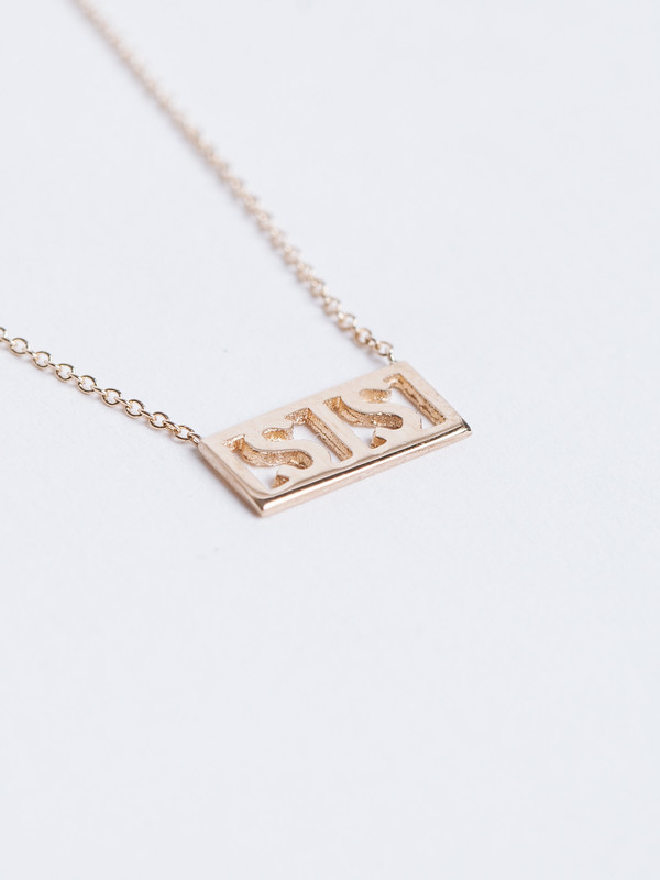 WINDEN SIS NECKLACE / 14k WINDEN SIS NECKLACE / 14k