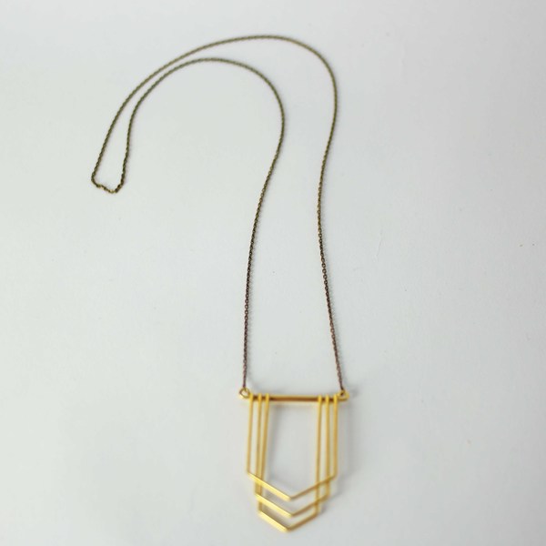 Hellbent New Deco Chevron Necklace Hellbent New Deco Chevron Necklace