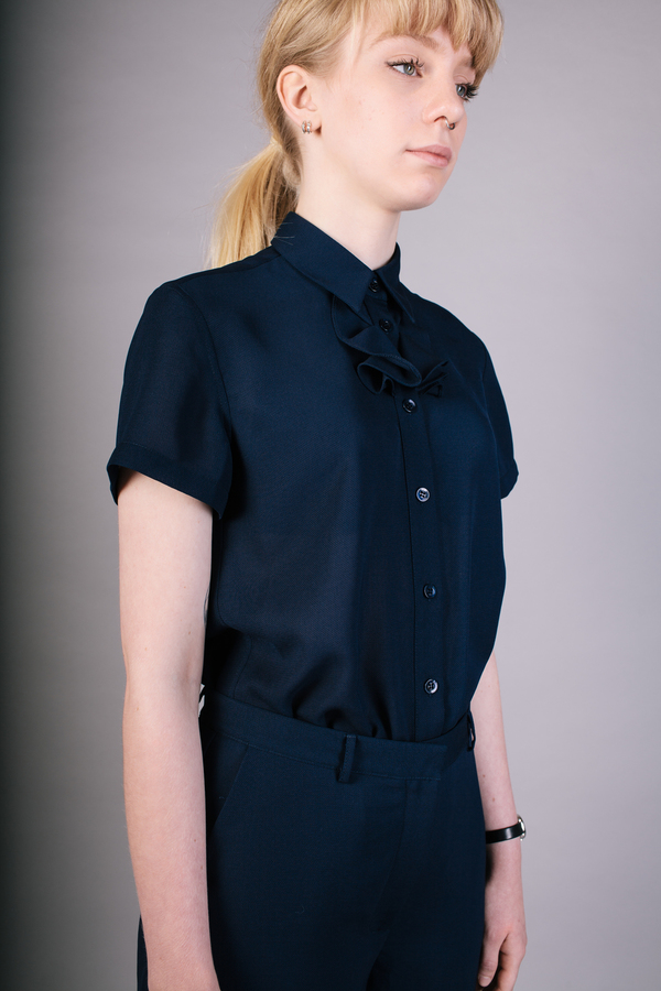 Peter Jensen x Peanuts Frill Shirt Navy Peter Jensen x Peanuts Frill Shirt Navy
