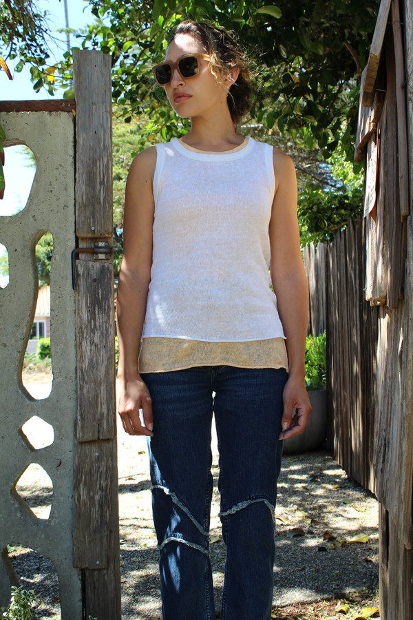 Beklina Linen Tank White Beklina Linen Tank White