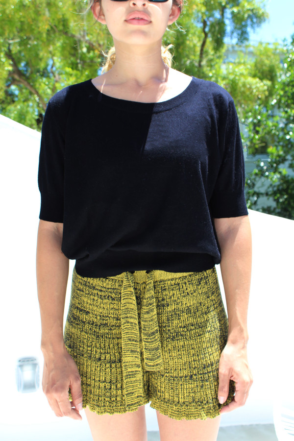 Beklina Cotton Knit Top Black Beklina Cotton Knit Top Black