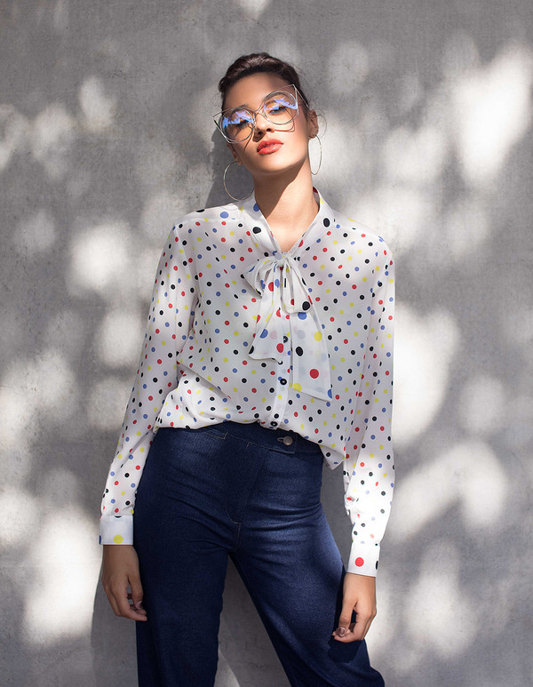 One Imaginary Girl **SPRING 2017 PREORDER** "Rita" Silk Blouse One Imaginary Girl **SPRING 2017 PREORDER** "Rita" Silk Blouse