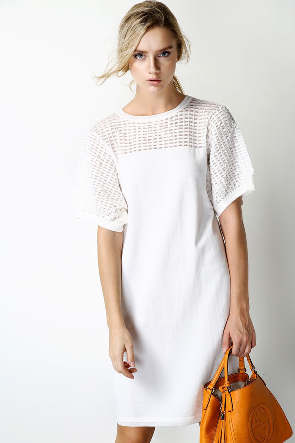 Few Moda Ice Silk Knit Sheer Dress Few Moda Ice Silk Knit Sheer Dress