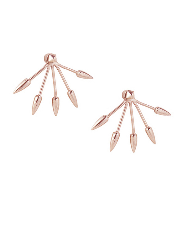 Pamela Love 5 Spike Ear Jacket in Rose Gold Pamela Love 5 Spike Ear Jacket in Rose Gold