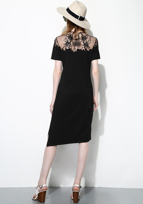 Few Moda Lace Shoulder Dress Few Moda Lace Shoulder Dress