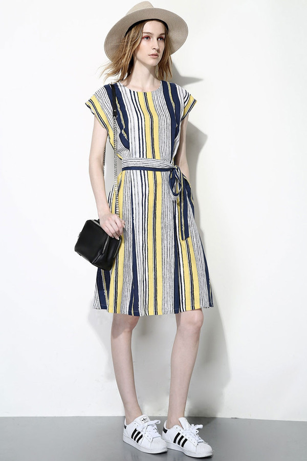 Few Moda Vertical Stripes Dress Few Moda Vertical Stripes Dress