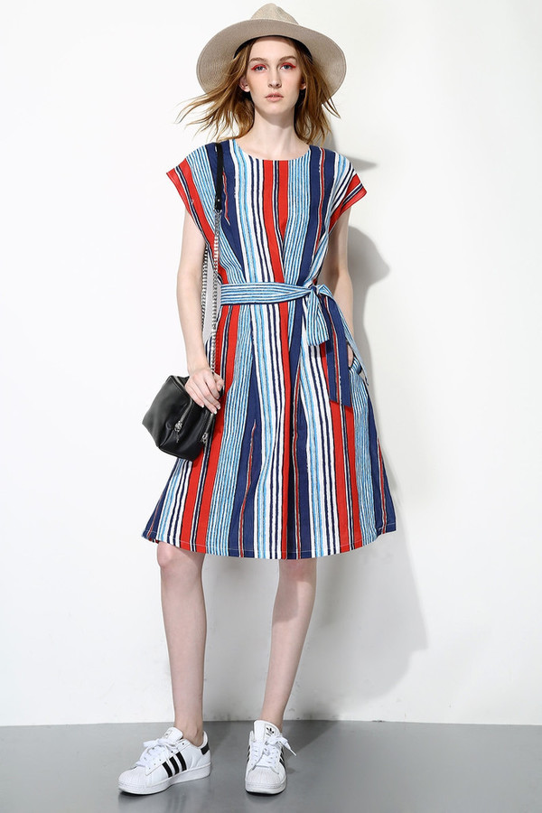 Few Moda Vertical Stripes Dress Few Moda Vertical Stripes Dress