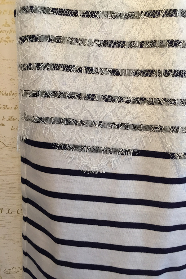 Leur Logette Striped Lace Tank Leur Logette Striped Lace Tank