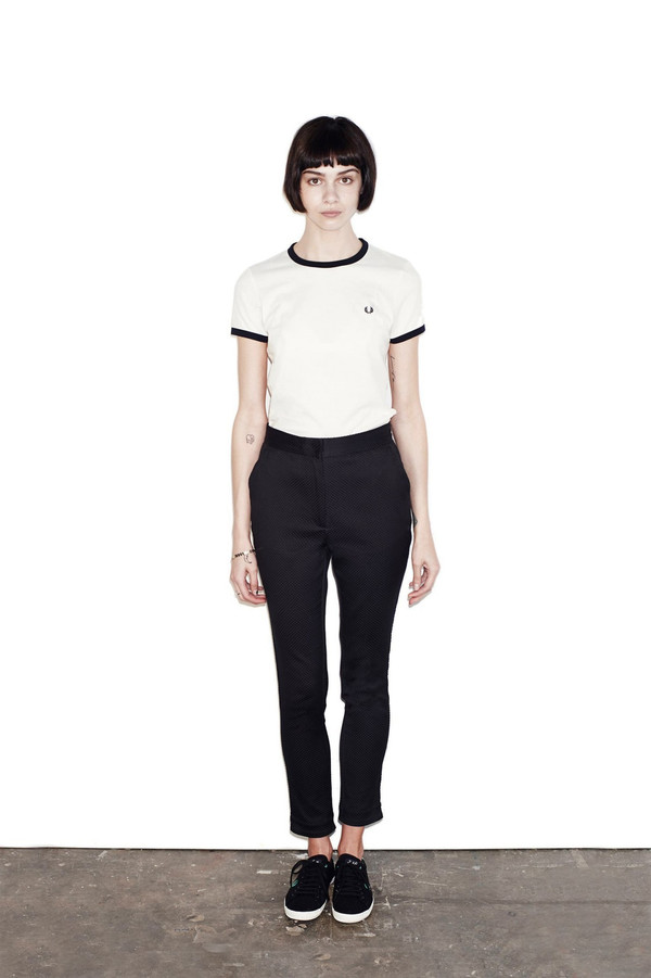 FRED PERRY HIGH WAISTED TROUSERS FRED PERRY HIGH WAISTED TROUSERS