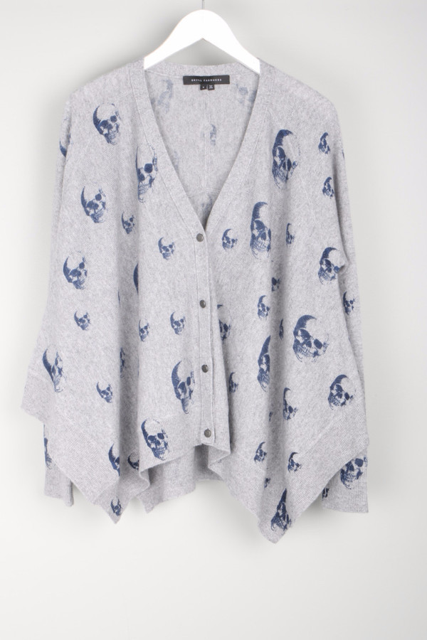 Skull Cashmere Chaos Swingy Cardigan Skull Cashmere Chaos Swingy Cardigan